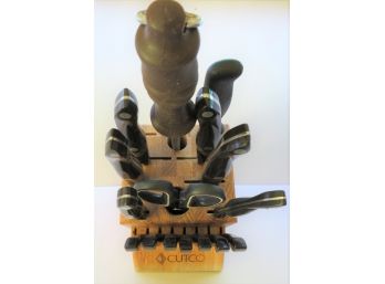 Cutco Knife Set & Knife Holder/block