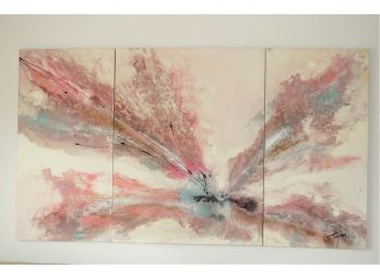 J. Taylor 3-piece Abstract Painting