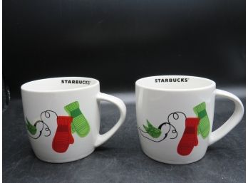 Starbucks Mittens & Dove 10 Oz. Mugs - Set Of 2