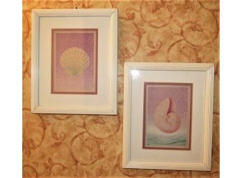 Shell Framed Wall Decor - Set Of 2