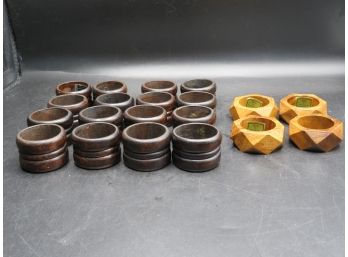 Wood Napkin Holders - Assorted Set Of 20 (2 Designs)