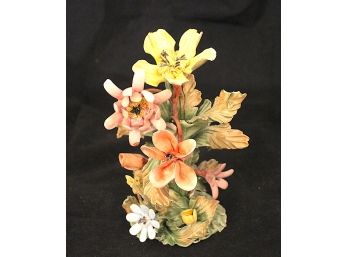 Vintage CAPODIMONTE Porcelain Flowers A 47 (203)