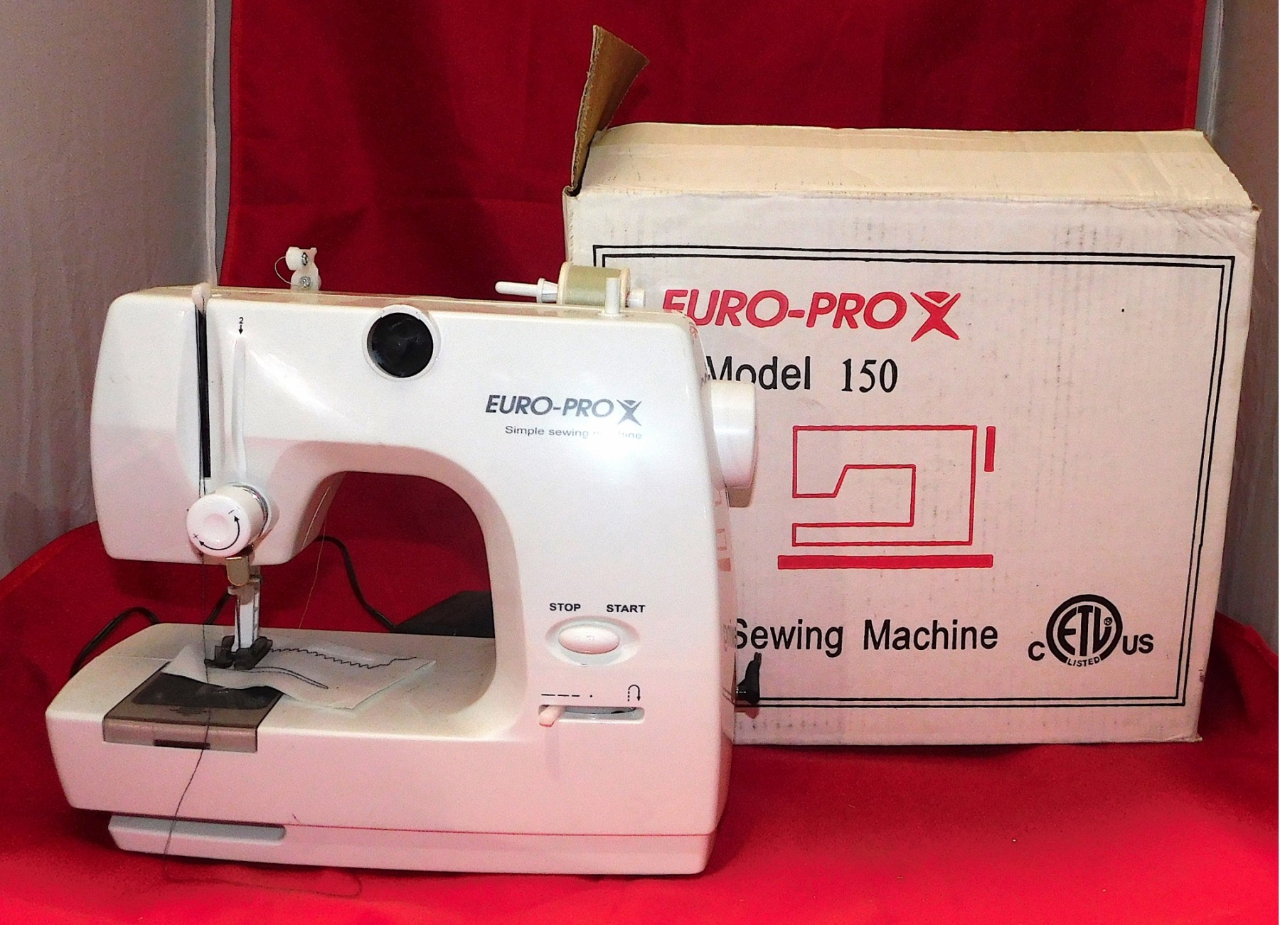 Euro-Pro Sewing Machine Model A30610 Machine # 00031317 (004  display picture 1