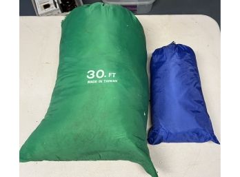 30 Ft Kids Play Parachute & Smaller Play Parachute - 2 Pieces