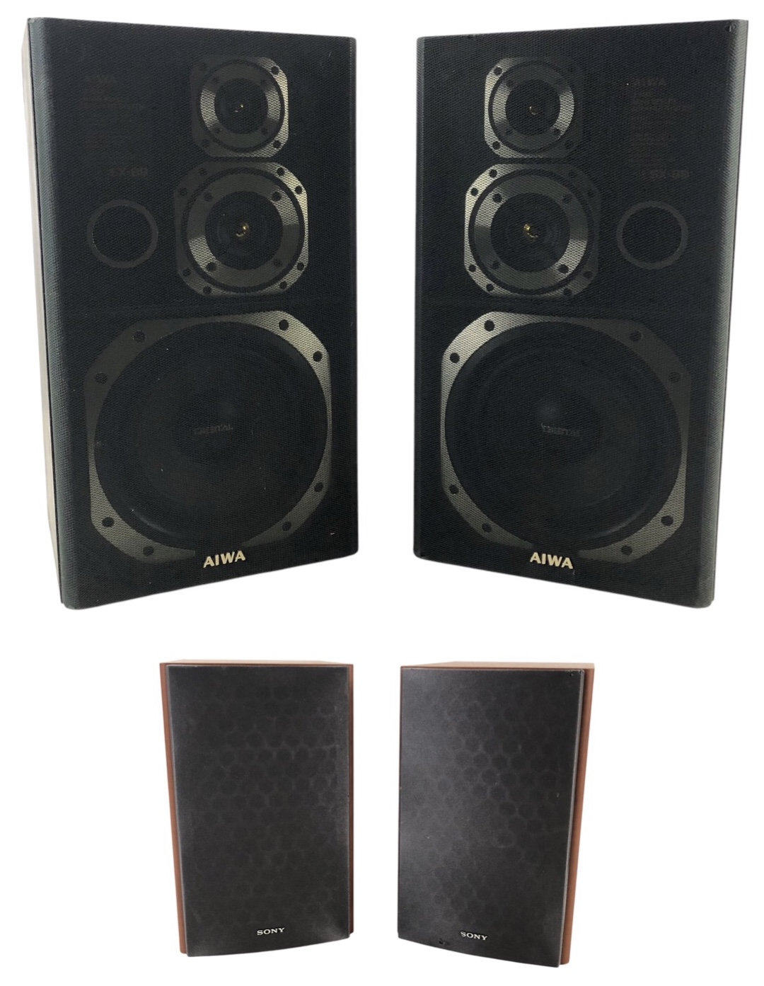 AIWA SX-88 3-Way Bass Reflex Speaker System & Sony SS-CPX22