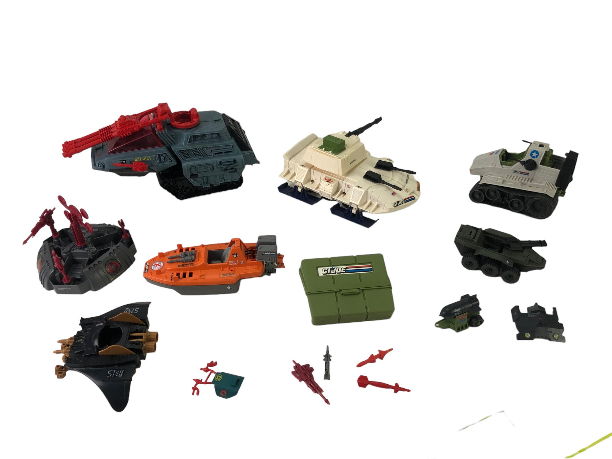 1980s GI JOE Toy Vehicles By Hasbro: Battle Force Snow Tank, Cobra