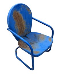 Mid-Century Shellback Bouncer Metal Lawn Chair - #BR