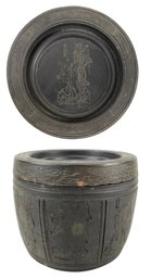 Chinese Clay Lidded Tea Caddy - #FS-7