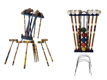 Vintage Wood Croquet Sets - #S10-1