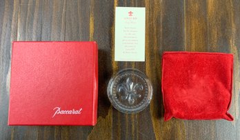 Baccarat Remy Martin Louis XIII Cognac Fleur De Lis Crystal Paperweight France (NEW) - #S1-4