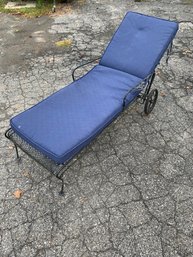 Wrought Iron Chaise Lounge Chair - #BR