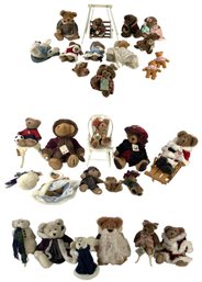 Large Collection Of Boyds Bears With Furniture - #BT