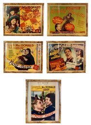 Collection Of 1930s Lithographic Musical Movie Posters Starring Nelson Eddy & Jeanette MacDonald - #BM