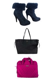 Kate Spade New York Leather Shoulder Bag, Chinese Laundry Faux Suede Boots & More - #S6-3
