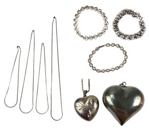Collection Of Sterling Silver Jewelry (72.4 GRAMS) - #JC-R