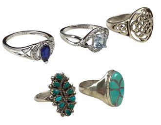 Collection Of Sterling Silver Rings - #JC-B