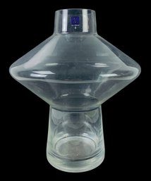 BX Glass Space Age Style Clear Glass Vase - #S8-2