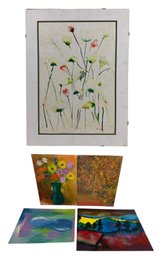 Collection Of Abstract, Botanical, Landscape & Still Life Paintings - #S11- 2
