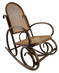Vintage Bentwood Rocking Chair, Made In Spain - #FF