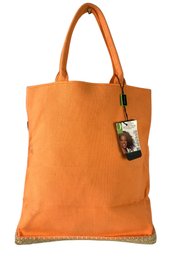 Saldarini Orange Canvas Tote Bag (Como, Italy) - #S7-2