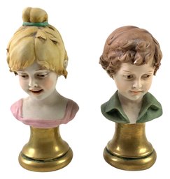 Vintage Benacchio Bisque Porcelain Figurines - #FS-4