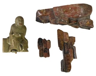 Chinese Carved Soapstone Buddha Figure - #S1-4