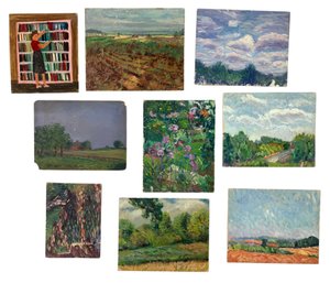 Collection Of 1940s-60s Paintings: Paul Hippolyte Lorrette (France, 1886-1971) & More - #S12-5
