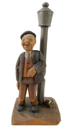 Vintage Anri Carved Wood Bottle Opener & Corkscrew Bar Set - #FS-4