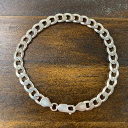 Sterling Silver Cuban Link 8-Inch Bracelet (Made In Italy) - #JC-B