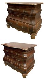 Antique Style Dutch Bombe Chests (Set Of 2) - #BR