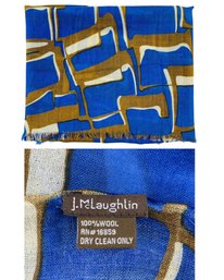 J. McLaughlin Wool Geometric Print Scarf - #JC-R