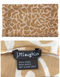 J. McLaughlin Wool Animal Print Scarf - #JC-R