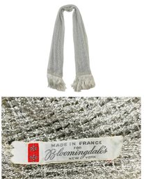 Metallic Scarf Made In France For Bloomingdale's New York - #S12-4