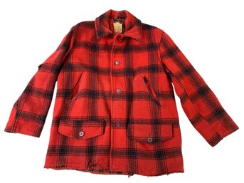 Vintage JC Higgins Wool Plaid Chore Coat - #S19-2