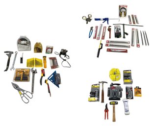 Assorted Tools: Drill Bits, Pruning Blades, Tension Ratchet, Husky Wrench & Socket Set & More - #S4-3