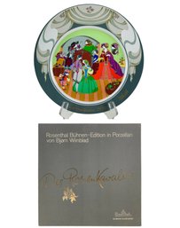 Rosenthal Stage Edition Porcelain Plate By Bjorn Wiinblad, 'The Rose Cavalier Act 3' - #S12-1