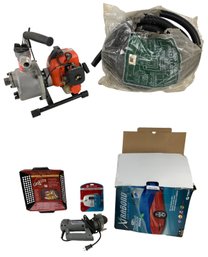 Echo Sump Pump & Installation Kit, Roto Zip, Waterproof Car Cover, Grill Basket & More - #S2-1