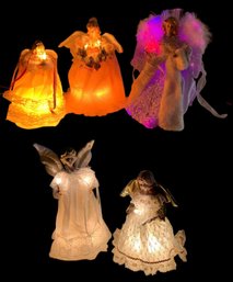 Collection Of Lighted Angel Christmas Tree Toppers - #S14-4