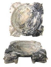 Aztec Etched Carved Stone Ashtray / Trinket Dish - #FS-4