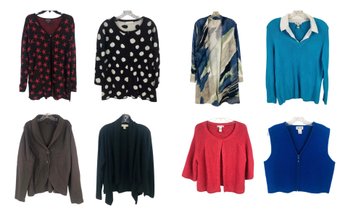 Collection Of Women's Sweaters, Knit Cardigans, SKYR Wool Vest (Size L / XL) - #S2-4