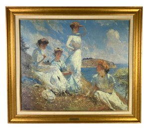 The Masters Collection By Denunzio Framed Oil Replica: Summer, 1909 By Frank W. Benson - #SW-8