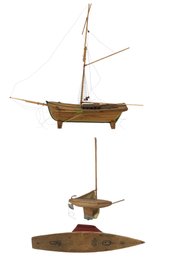 Collection Of Wooden Model Ships, Partially Built - #W1