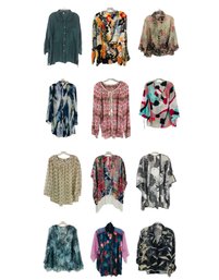 Collection Of Tops & Kimono Style Cardigans (Women's Size: S/M, L, XL) - #S3-2