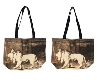 Guggenheim Museum Art Exhibition Promotional Canvas Tote Bags, Set Of 2 (NEW) - #S2-2