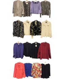 Women's Sweaters & Tops: Eileen Fisher Silk, Silk Club, Chico's Silk, Quacker Factory & More - #S7-3