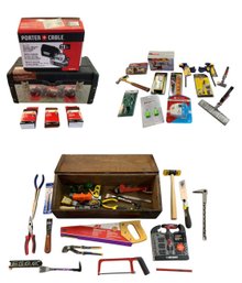 Porter-Cable 352VS Variable Speed Belt Sander, Stack-On Toolbox, Assorted Tools (NEW) - #S11-1