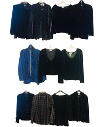 Collection Of Women's Corduroy Tops, Velour Tops & Sets: Ralph Lauren, Bloomingdale's & More - #S8-1