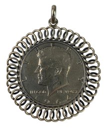 1964 United States Kennedy Half Dollar Pendant (19.4 GRAMS) - #JC-B