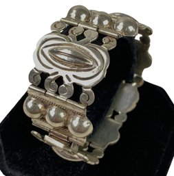 Mexican Sterling Silver Cuff Bracelet (37.0 GRAMS) - #JC-B