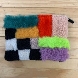 Primecut Playground Shearling Patchwork Clutch - #S9-2